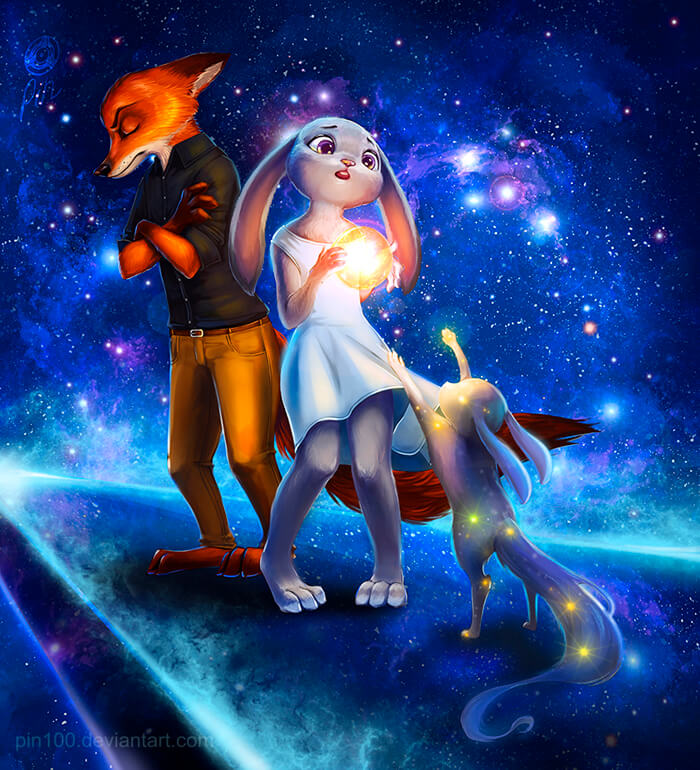 Commission - Judy and the Star Child by pin100