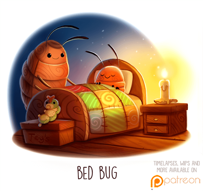 Daily Paint 1512. Bed Bug by Cryptid-Creations