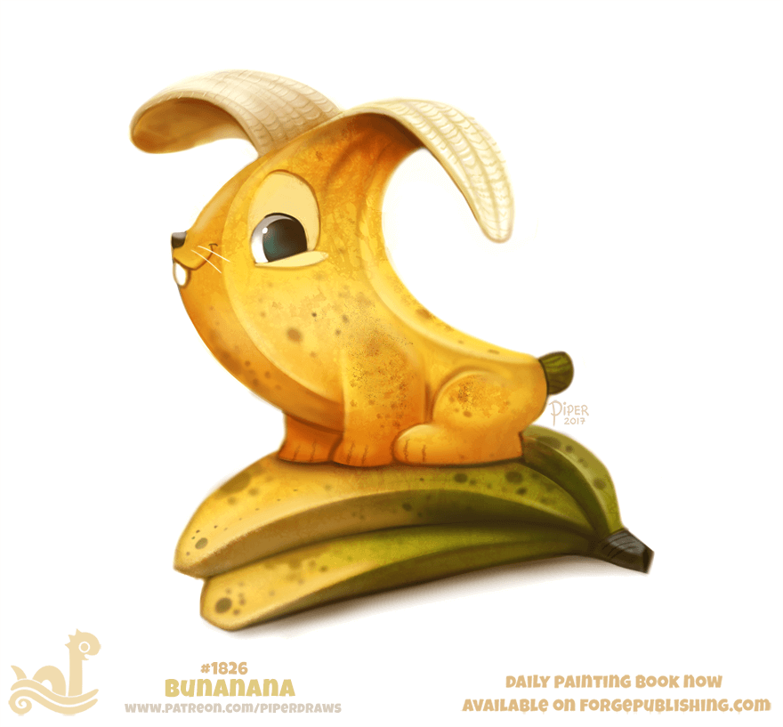 Daily Paint 1826# Bunana by Cryptid-Creations