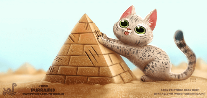Daily Paint 1898# Purramid by Cryptid-Creations