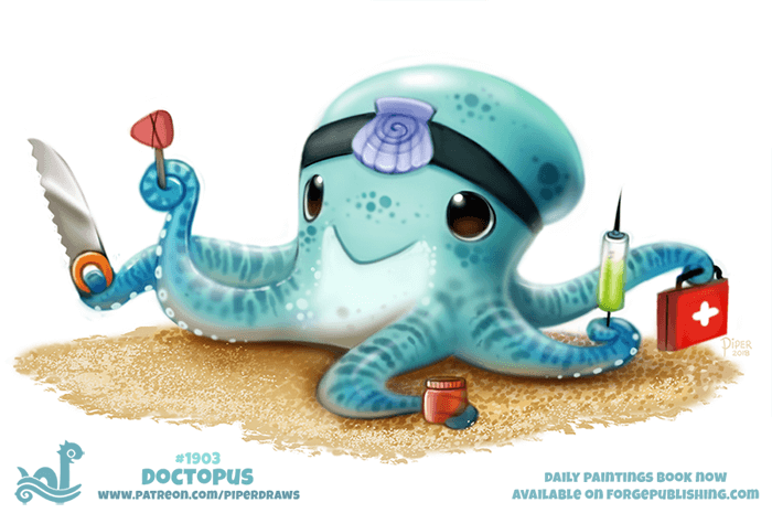 Daily Paint 1903# Doctopus by Cryptid-Creations