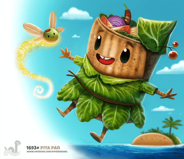 Daily Painting 1693# Pita Pan by Cryptid-Creations
