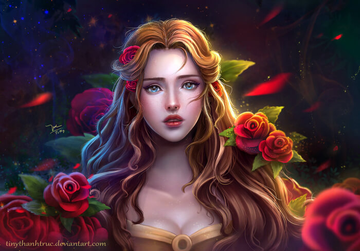 Disney Princess Belle - Beauty and the beast by TiNyThanhTruc