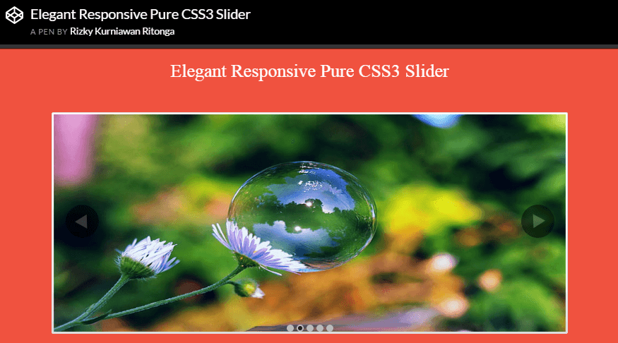 Elegant Responsive Pure CSS3 Slider BY Rizky Kurniawan Ritonga