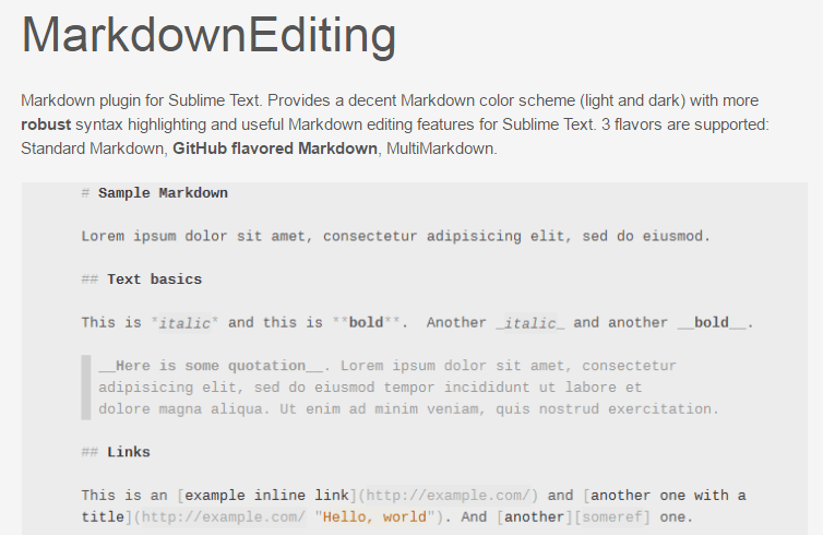 Markdown?Editing by SublimeText-Markdown