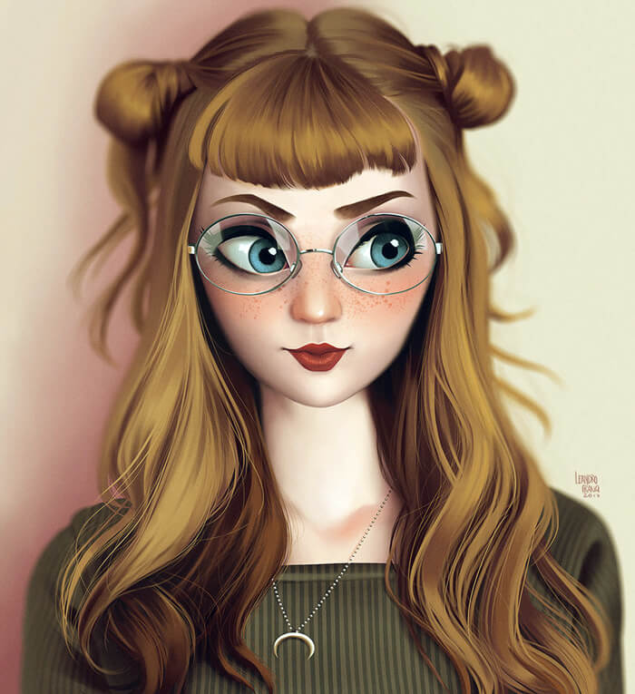 Portrait of Jerina by lenadrofranci