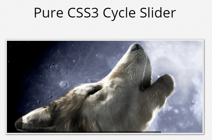 Pure CSS3 Cycle Slider
