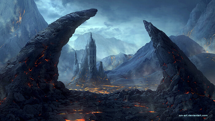Volcanic area by NM-art