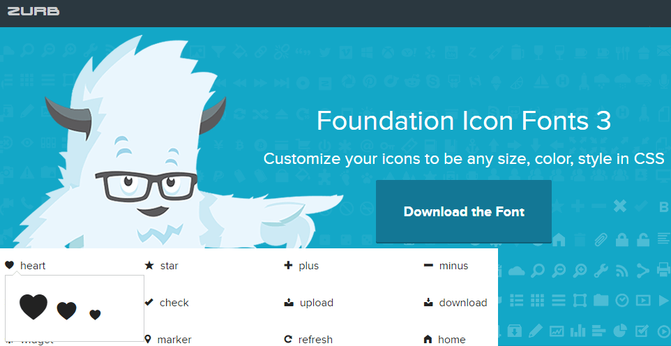 ZURB Foundation Icon Fonts 3