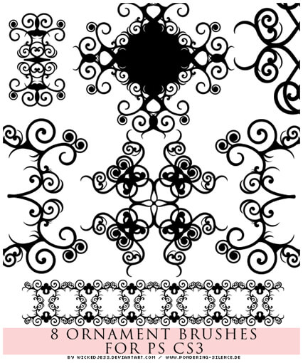 08 ornament brushes by wickedjess