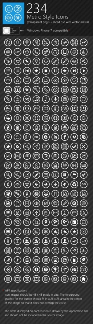 234 Metro Style Icons by C-3PO-upg