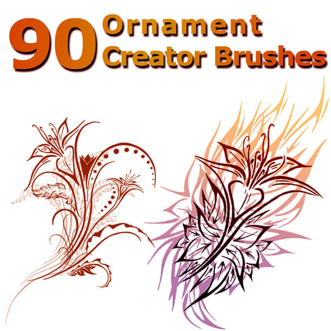 90 Ornament Creator Brushes by XResch