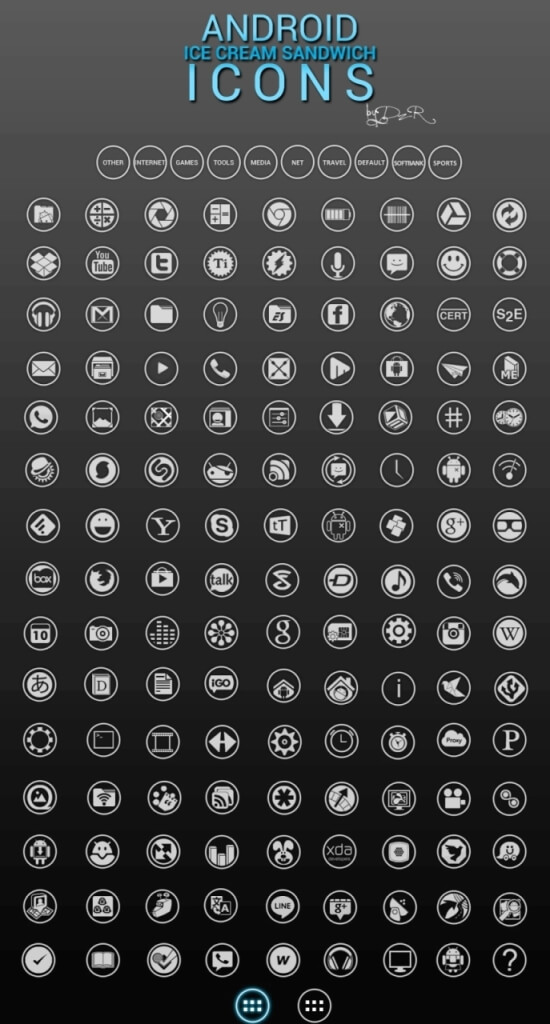 Android Ice Cream Sandwich Icons v3.1 by DzzR