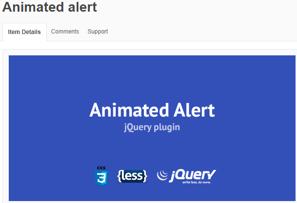 Animated alert