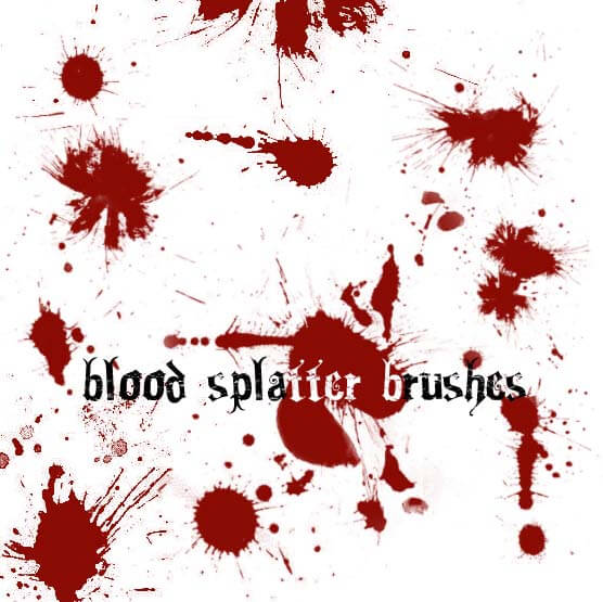 Blood Splatter Brushes by circle--of--fire