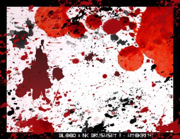 Blood and Ink Brushset 2 by Hitokiri147