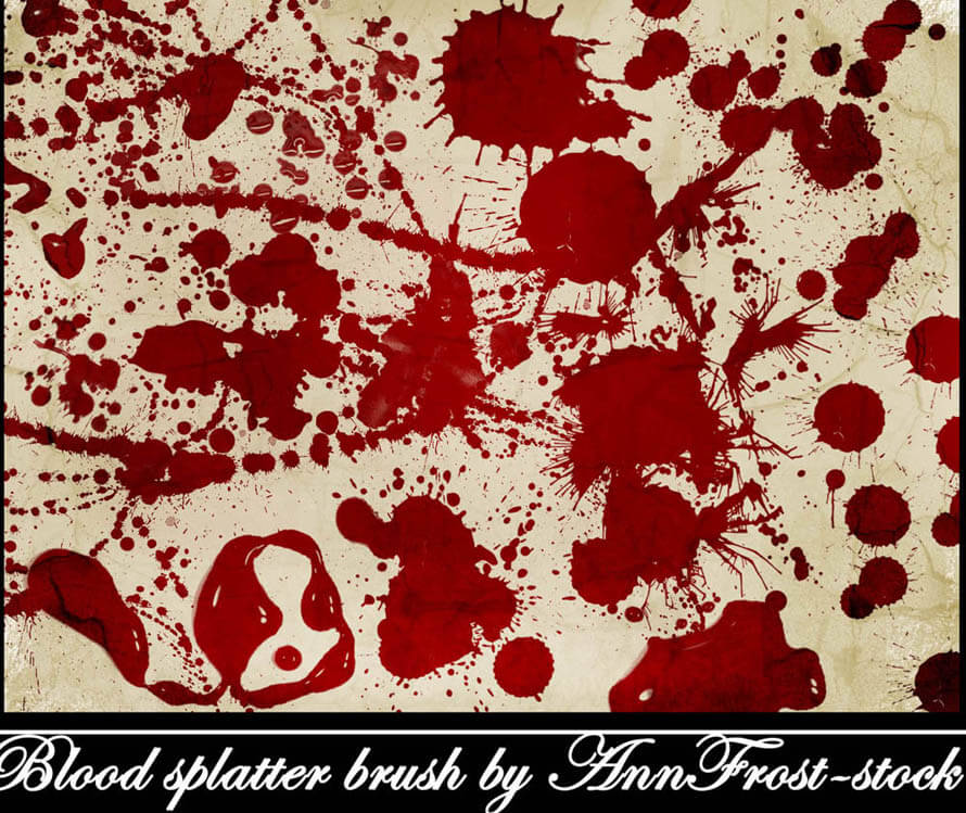 Blood splatter brush by AnnFrost-stock