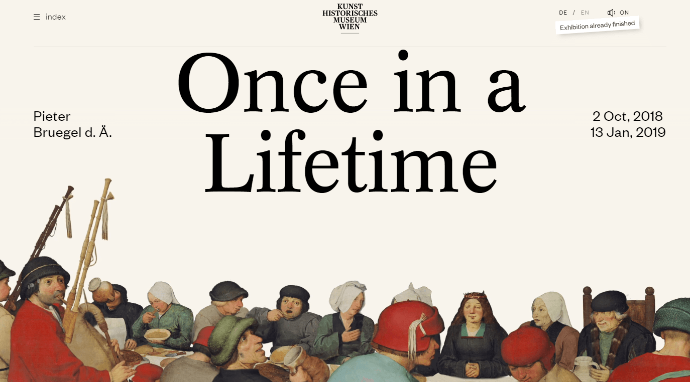 Bruegel – Once in a Lifetime