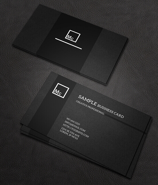 Business Card Mock-Up 4 by macrochromatic