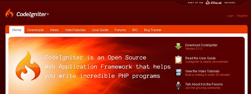 CodeIgniter - Open source PHP web application framework