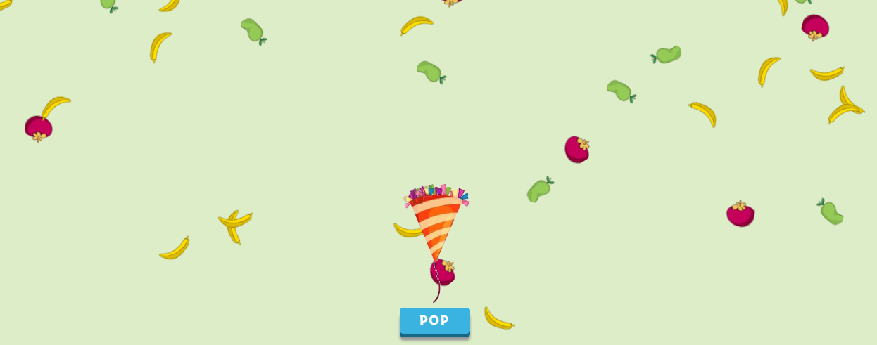 fruit party popper