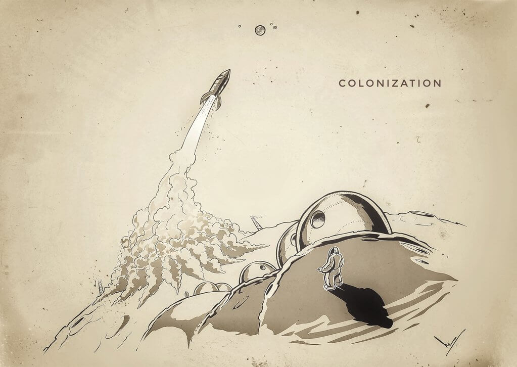 Colonizing the moon by nirman