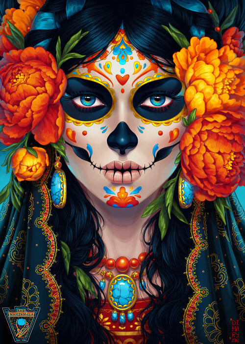 Commission: Day of the Dead by dimary