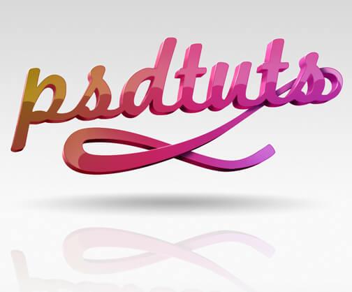 Create Super Glossy 3D Typography in Illustrator and Photoshop