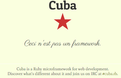 Cuba | Microframework for web development
