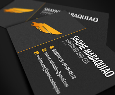 Dark-themed Business Card by jovargaylan