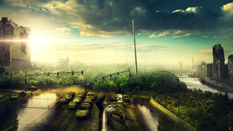 Destroyed City by FantasyArt0102