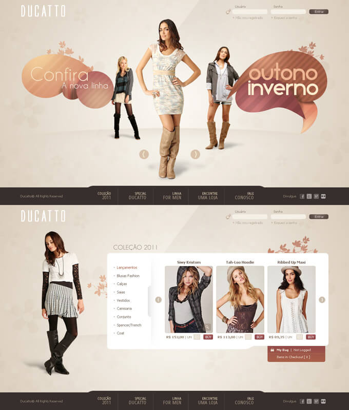 Ducatto Fashion Website by Robot-H3ro
