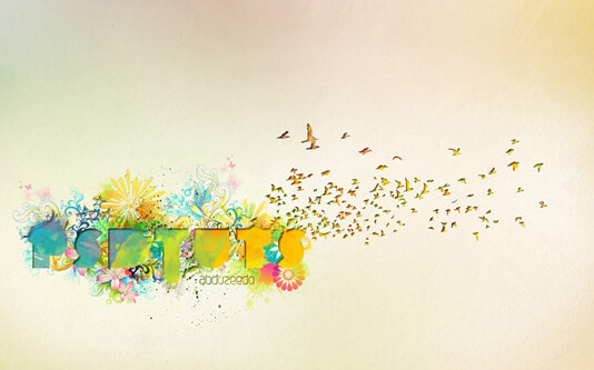 Dynamic Recessed Watercolor Typography in Photoshop