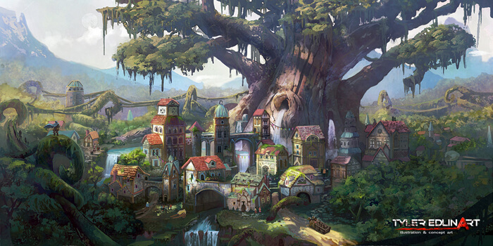 Elf City commission by gamefan84