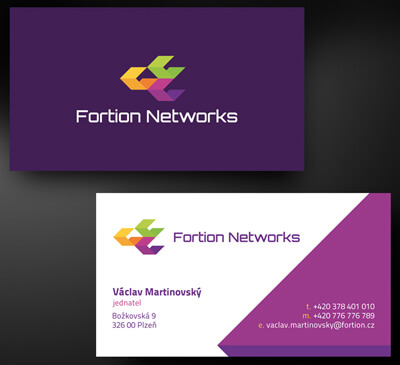 Fortion Networks bussines card by skorky