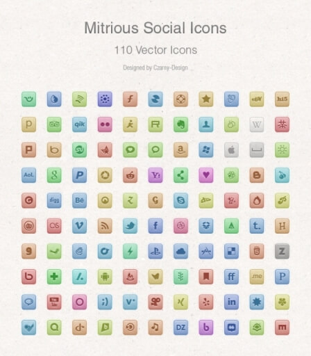Free Vector Social Media Icons by Czarny-Design