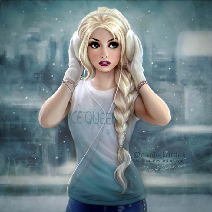 Frozen: Modern Elsa by daekazu