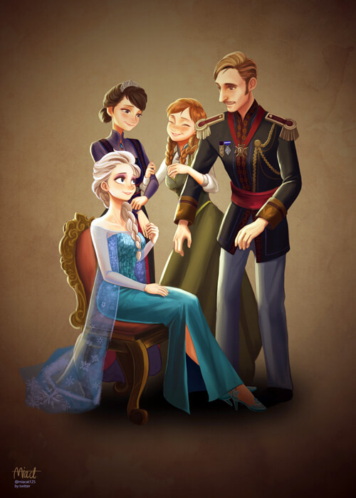 Frozen Royal Family by miacat7
