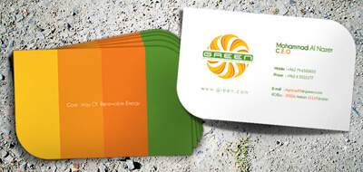 Green B.card by MGNdesigner