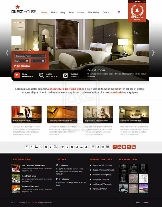 Guesthouse WP Theme by ait-themes