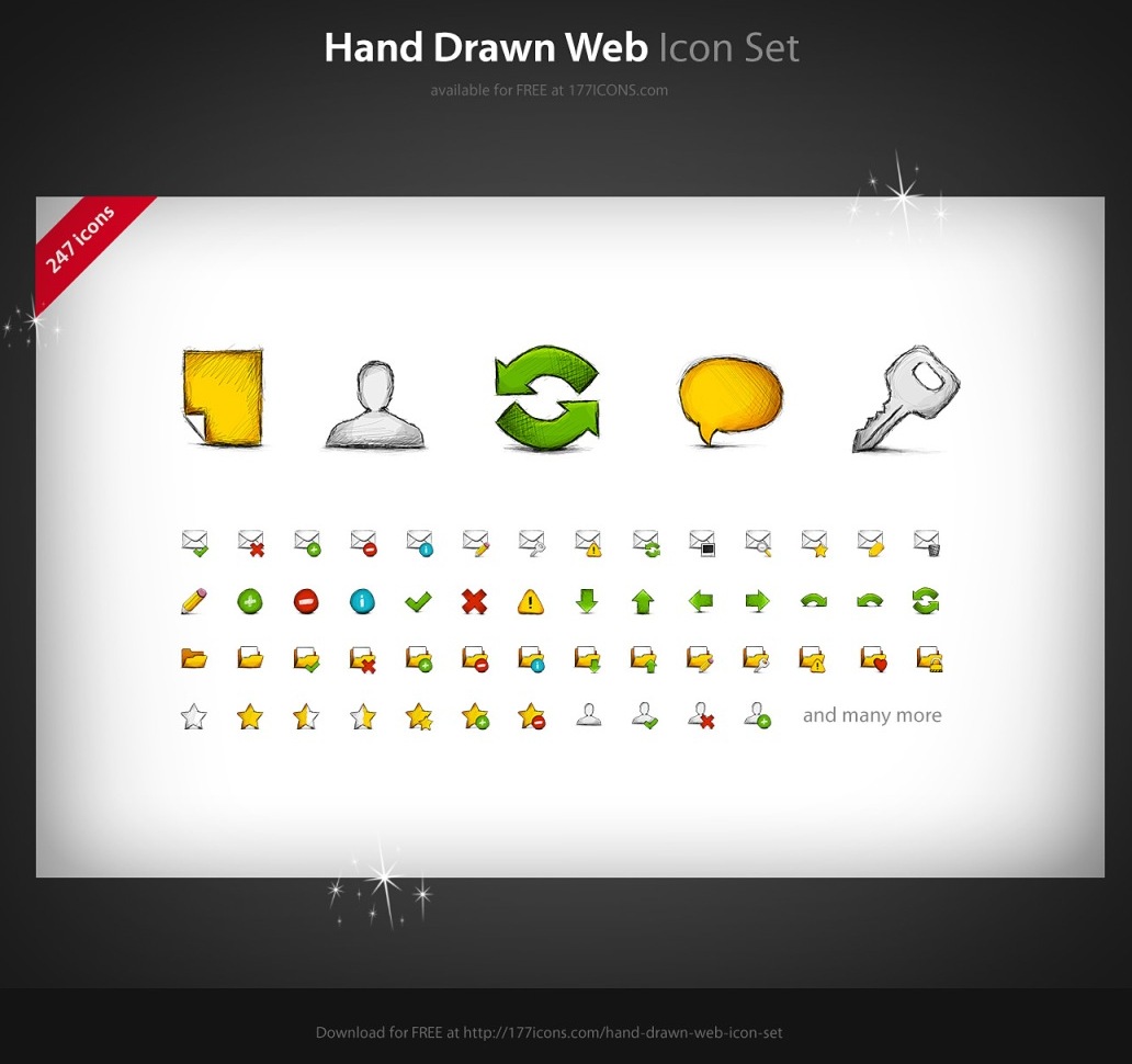 Hand Drawn Web FREE icon set by kac2or