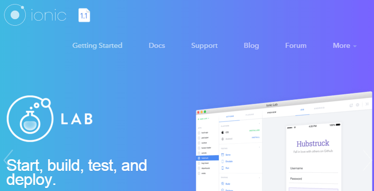 Ionic Advanced HTML5 Hybrid Mobile App Framework