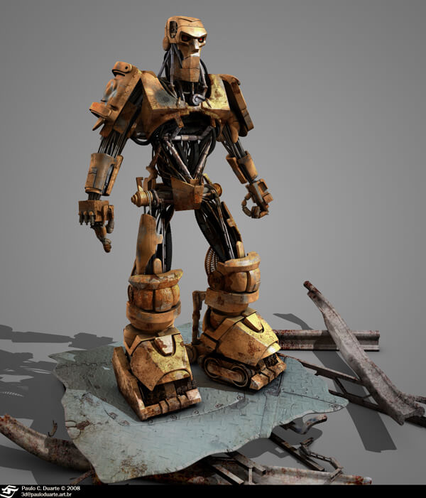 Judge Dredd ABC Robot by ~pauloduarte