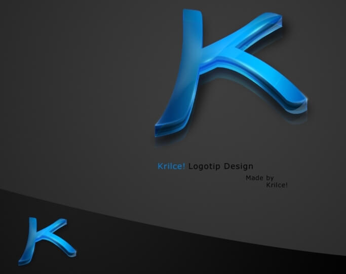 Krilce's 3D logo by Krilce