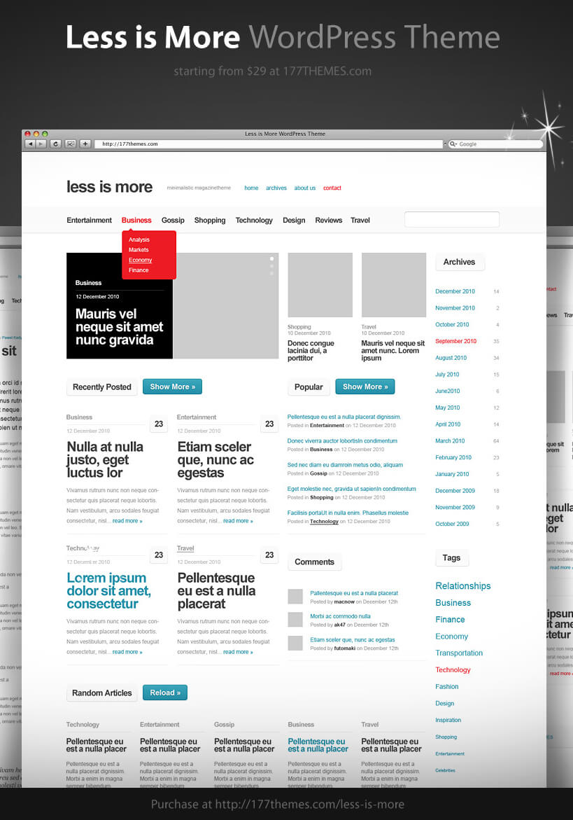 Less is More WordPress Theme by kac2or