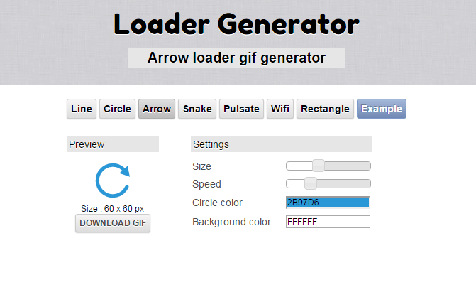 Loader Generator - Ajax loader