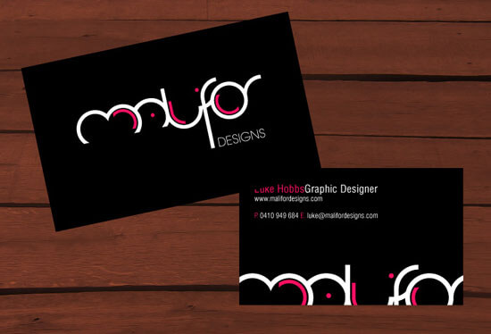Malifor Designs business card by malifor-