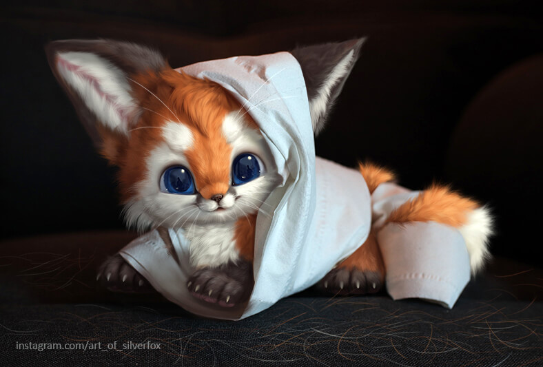 Mummy fox by Silverfox5213