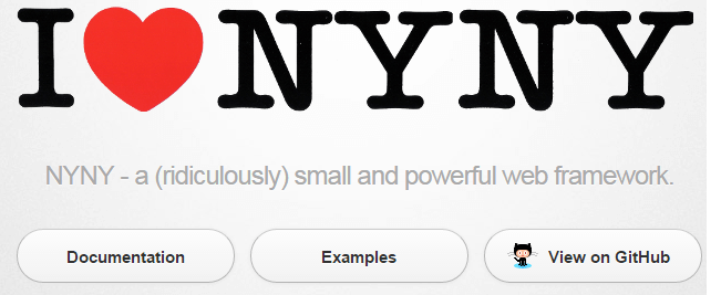 NYNY A SMALL & POWERFULL WEB FRAMEWORK