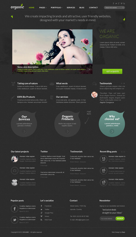 Organic PSD Template by DaJyDesigns